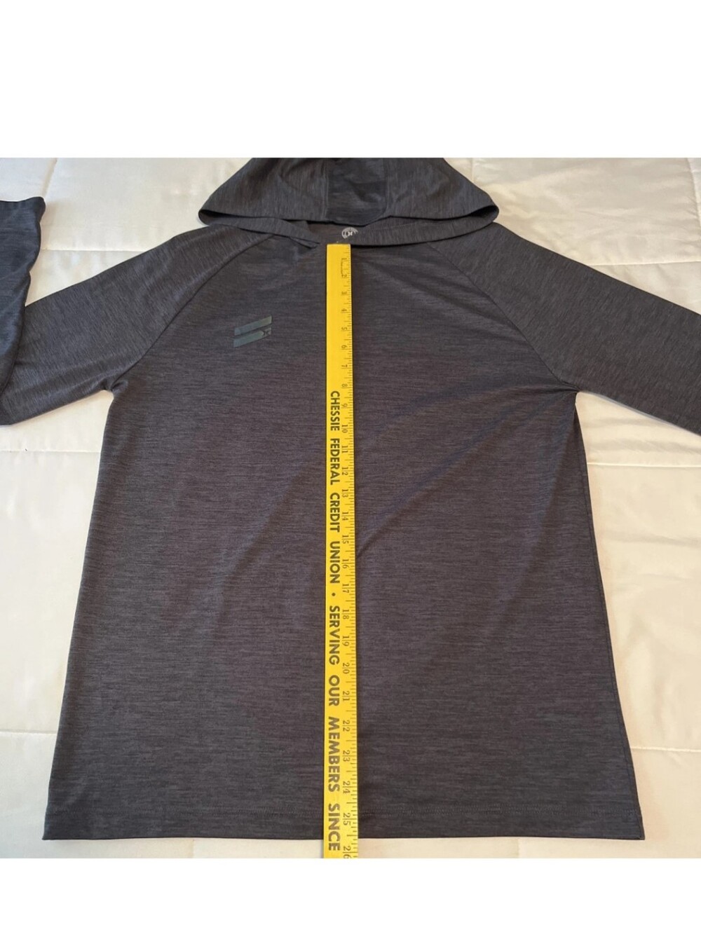 Hurley Men's Active Lightweight Performance Hoodie Charcoal Black Sz Medium - Picture 4 of 6